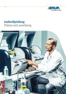 Broschüre: Isolierölprüfung | BAUR GmbH