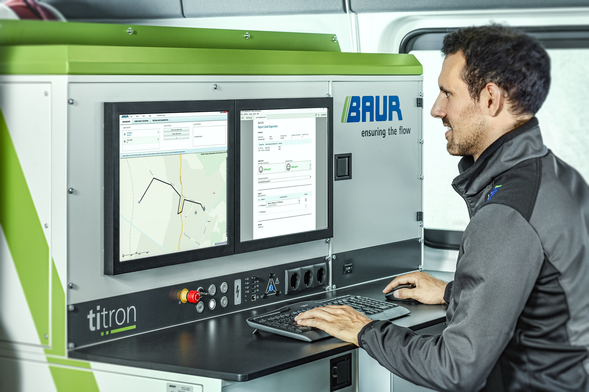 Kabeldiagnose und prüfung BAUR Software 4 BAUR GmbH