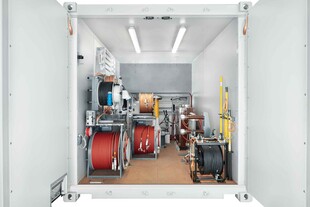 Applications: Stationary System in Container | BAUR GmbH