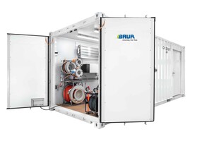 Applications: Stationary System in Container | BAUR GmbH