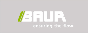 Logótipo: verde / branco - RGB | BAUR GmbH