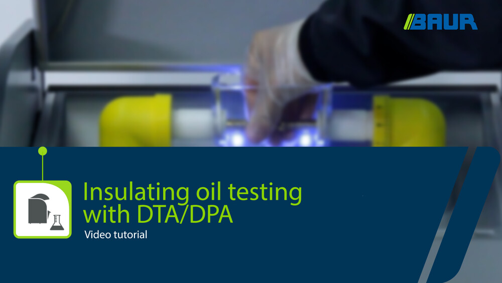 Insulating oil testing: Oil breakdown voltage tester DTA 100 C I BA...