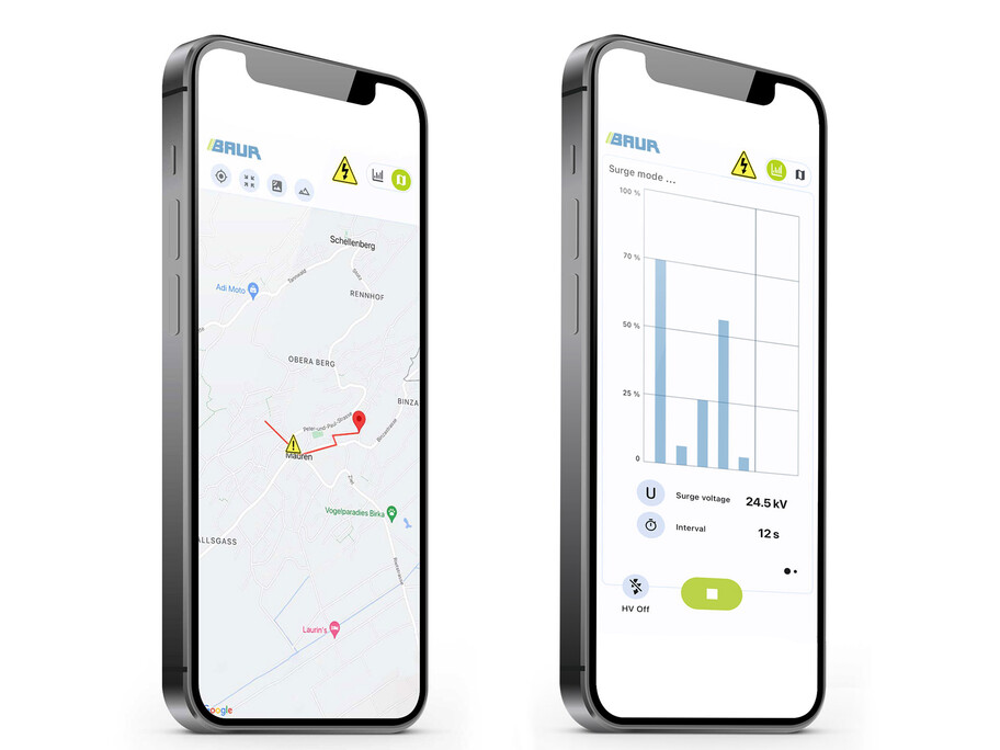 Cable Fault Location App: schonende und sichere Nachortung | BAUR GmbH Cable Fault Location App: schonende und sichere Nachortung | BAUR GmbH